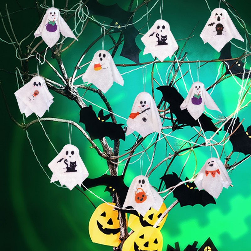 Hanging Ghost Halloween Decoration – Haunted House Prop
