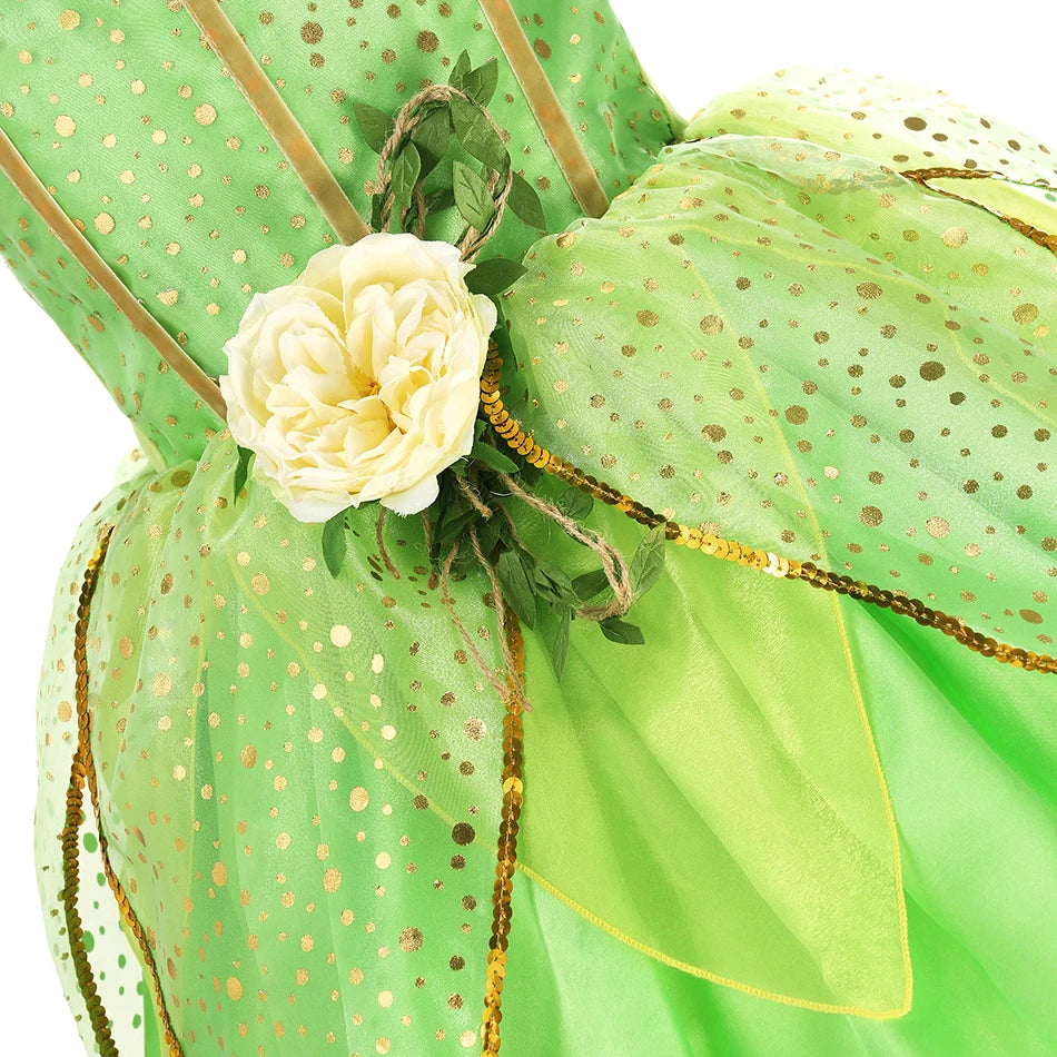 TinkerBell Fairy Costume – Girls Halloween Fancy Dress