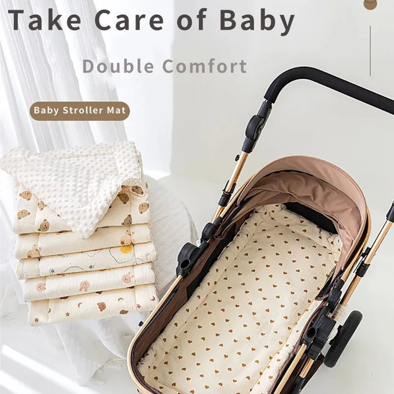 Baby Stroller Seat Cushion – Soft Mattress Pad for Pushchairs & Car Seats