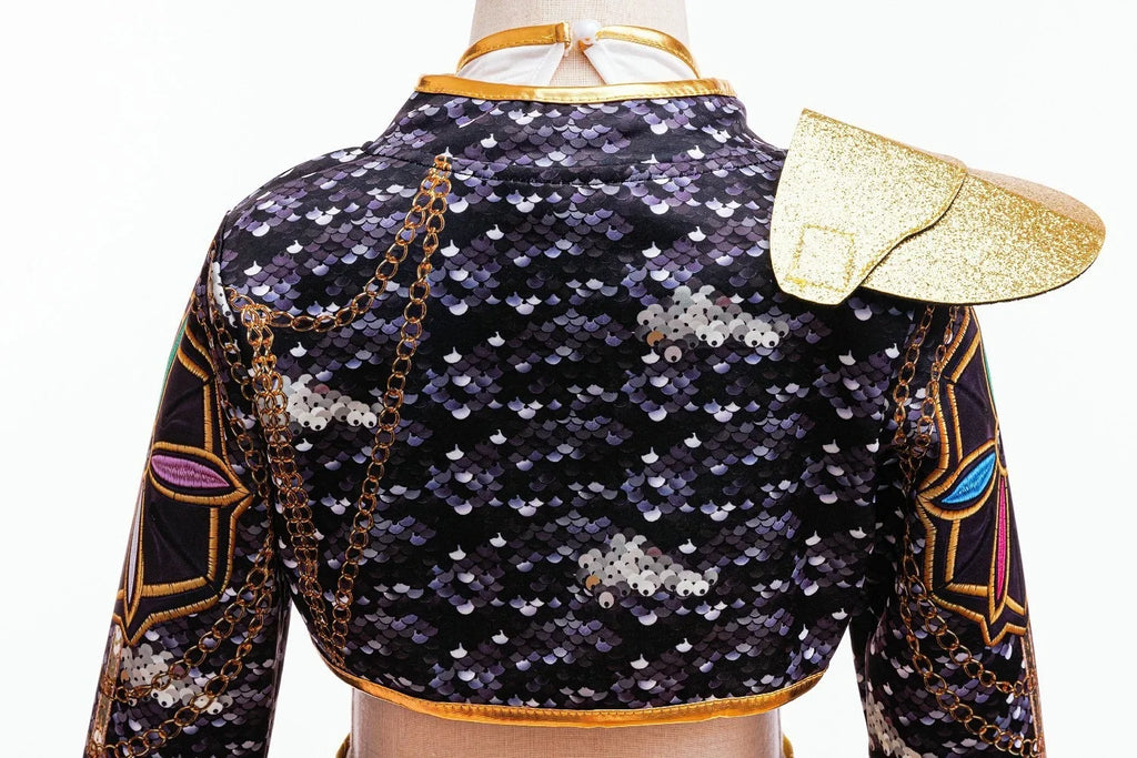 Girls Hip Hop Dance Outfit Set – Crop Top, Jacket, Skirt & Shorts Kids Jazz Stage Costume