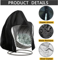 Waterproof Heavy-Duty Patio Egg Chair Cover – Hanging Cocoon Swing Chair Protector for Single/Double Seat