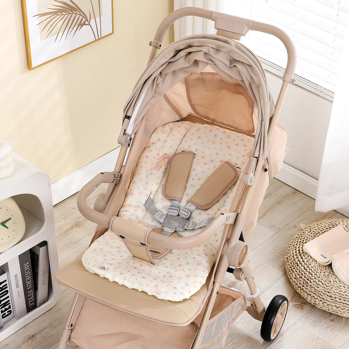 Baby Stroller Seat Cushion – Soft Mattress Pad for Pushchairs & Car Seats