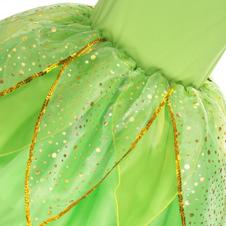 TinkerBell Fairy Costume – Girls Halloween Fancy Dress