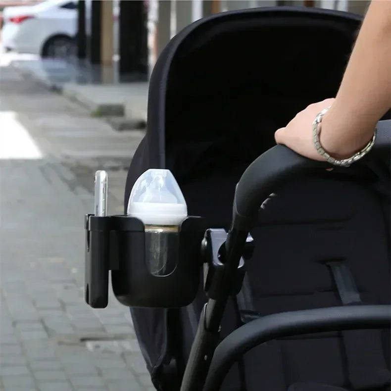 Pram Cup Holder – Anti-Slip Stroller Bottle & Phone Holder for Baby Prams