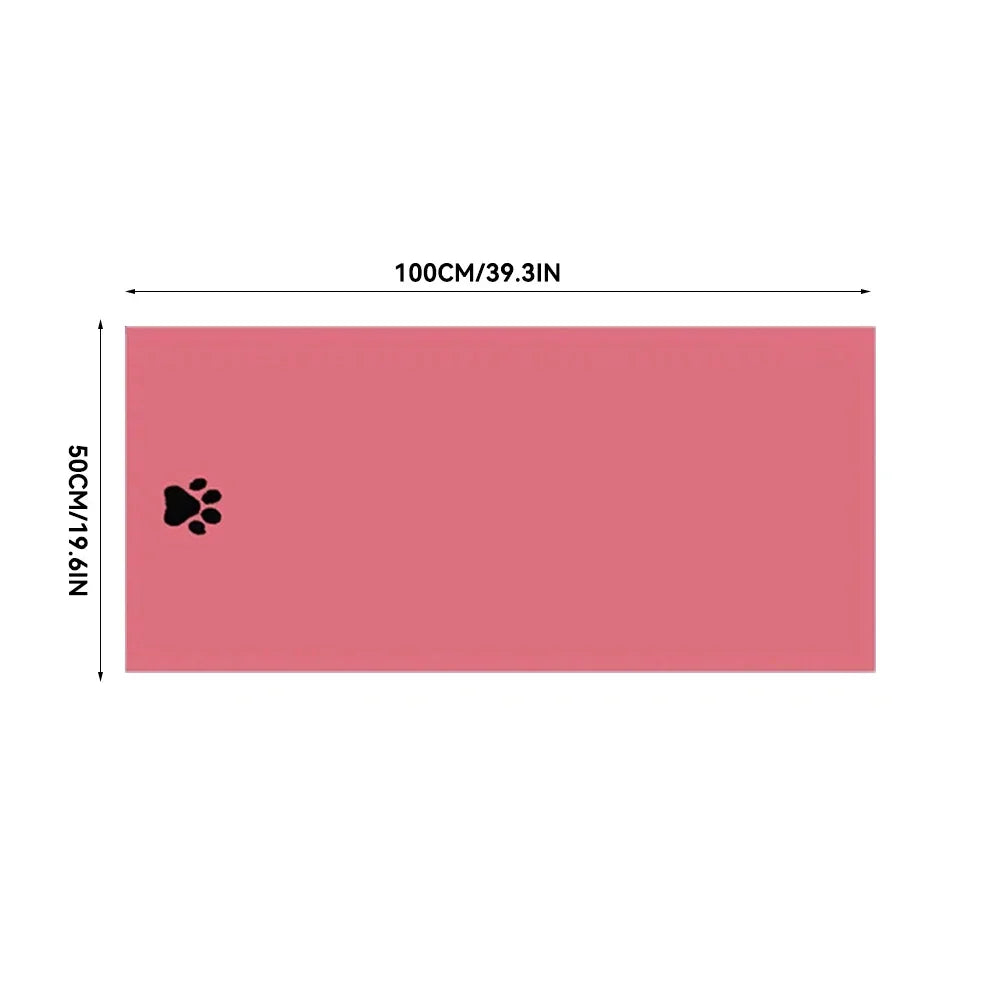 Microfiber Pet Bath Towel – Super Soft Absorbent Embroidered Towel for Dogs & Cats (3 Sizes)
