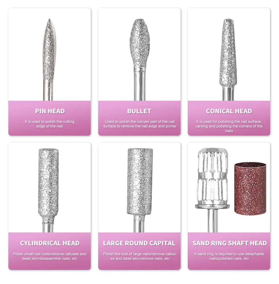 New 45000RPM Nail Drill Machine Cutters Professional Electric Nails Sander File for Gel Nails Polishing For Home Manicure Salon