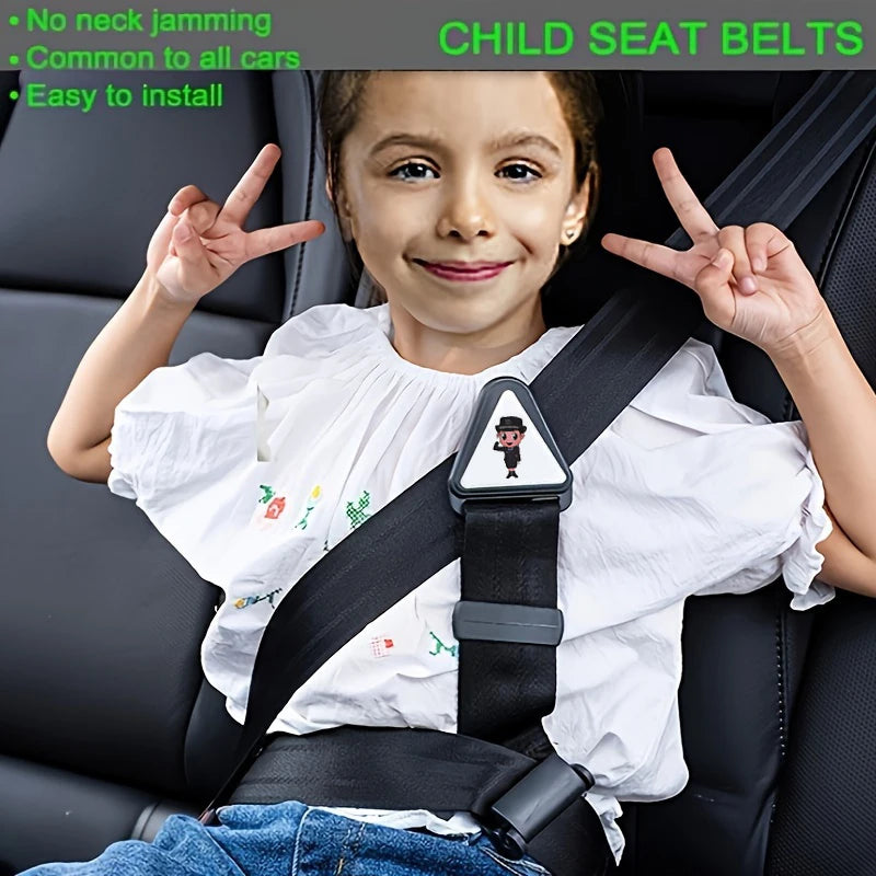 Car Child Safety Belt – Adjustable Anti-Strangling Seat Belt Positioner for Kids