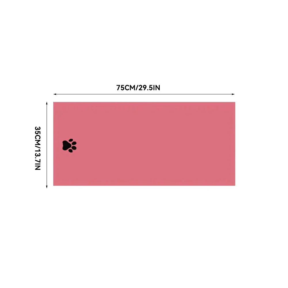 Microfiber Pet Bath Towel – Super Soft Absorbent Embroidered Towel for Dogs & Cats (3 Sizes)