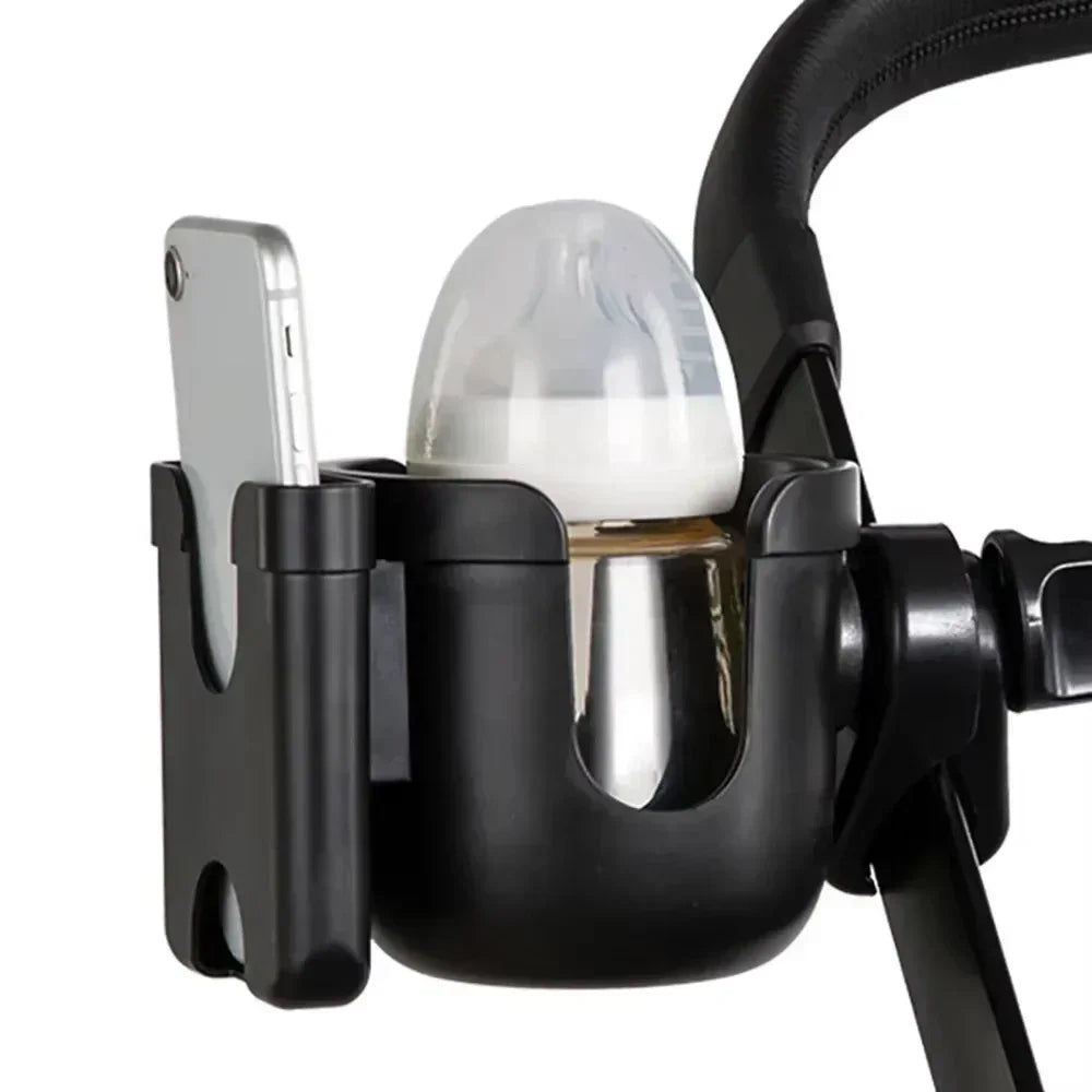 Pram Cup Holder – Anti-Slip Stroller Bottle & Phone Holder for Baby Prams