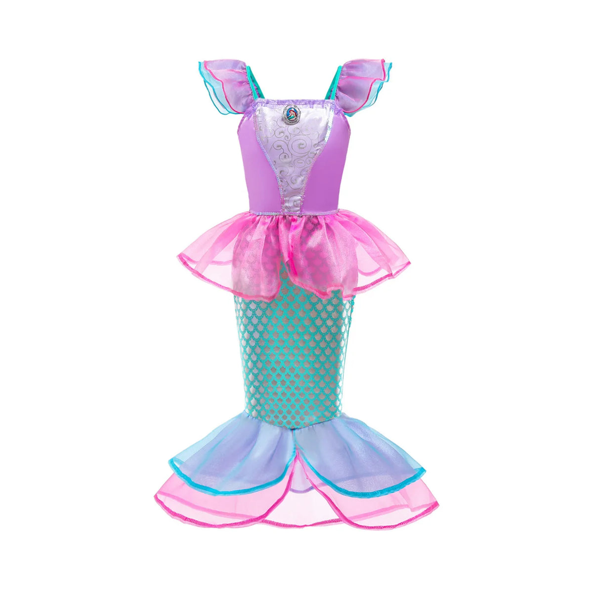 Ice Princess Girls Dress – Kids Cosplay Costume for Halloween & Birthday Party