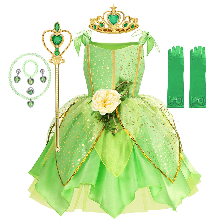 TinkerBell Fairy Costume – Girls Halloween Fancy Dress