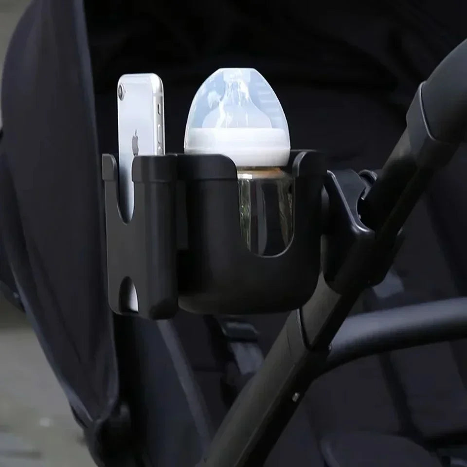 Pram Cup Holder – Anti-Slip Stroller Bottle & Phone Holder for Baby Prams