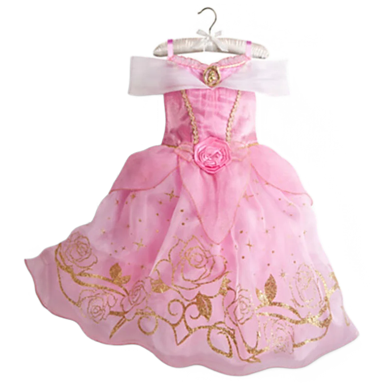 Ice Princess Girls Dress – Kids Cosplay Costume for Halloween & Birthday Party