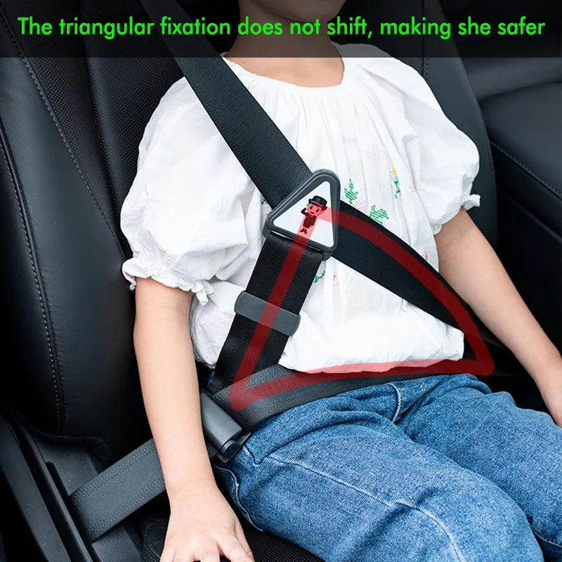 Car Child Safety Belt – Adjustable Anti-Strangling Seat Belt Positioner for Kids