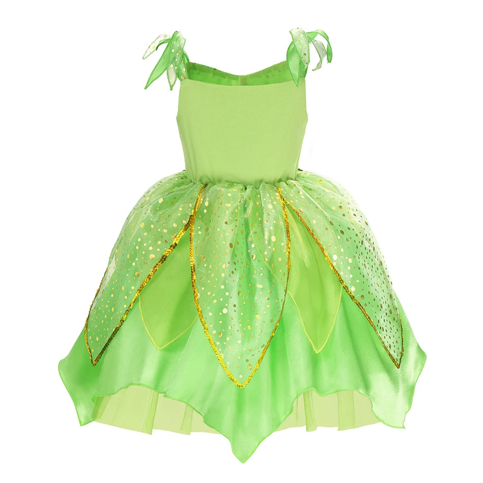 TinkerBell Fairy Costume – Girls Halloween Fancy Dress