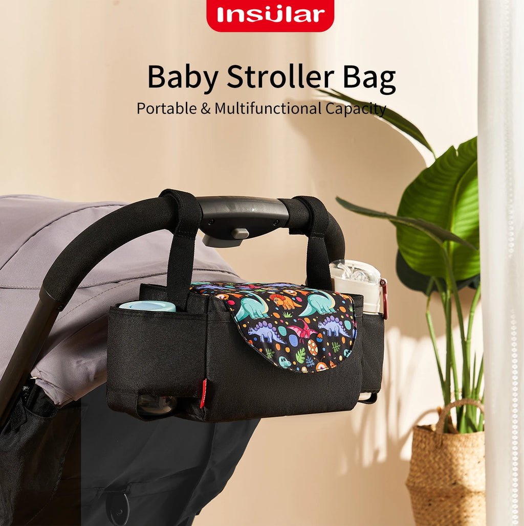 Insulated Diaper Bag – Baby Milk Bottle Insulation Bag, Mommy Storage Bag for Stroller & Baby Care Essentials