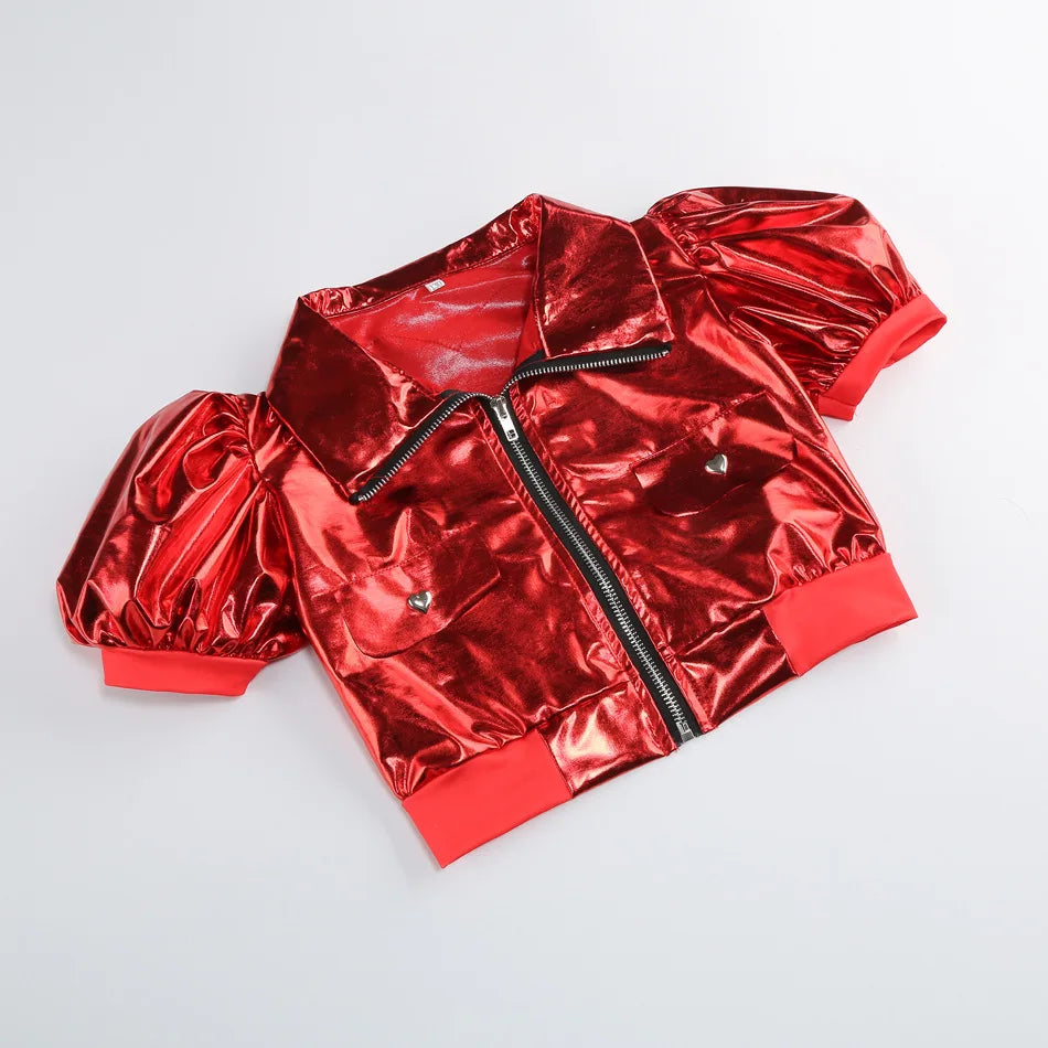 Kids Rock Star Costume 3-Piece Set, Red & Black Punk Rockstar Outfit for Halloween, Cosplay & Costume Parties