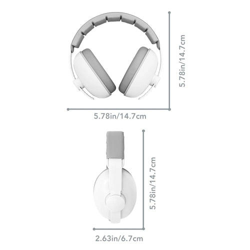 Baby Ear Protection Earmuffs – Anti-Noise Headphones for Sleep & Travel, Stretchable Design