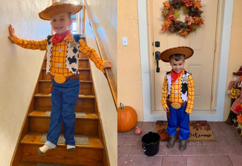 Children's Denim Anime Character Costume – Toddler Halloween Party Outfit for Boys & Girls