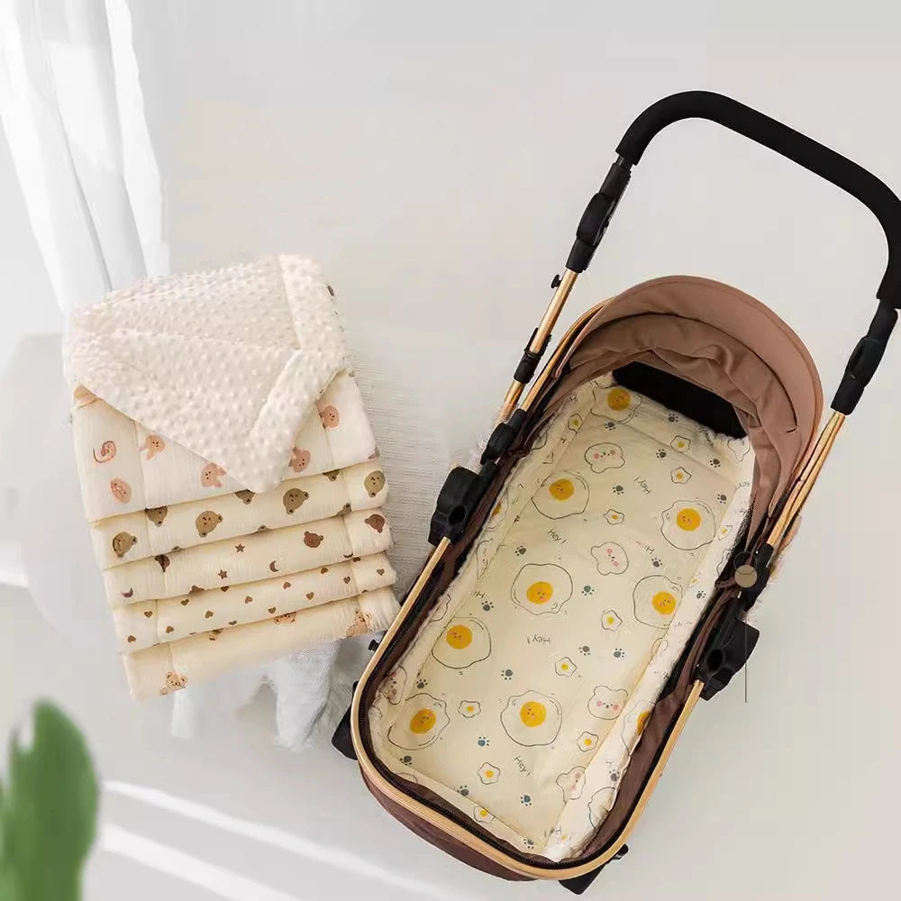 Baby Stroller Seat Cushion – Soft Mattress Pad for Pushchairs & Car Seats