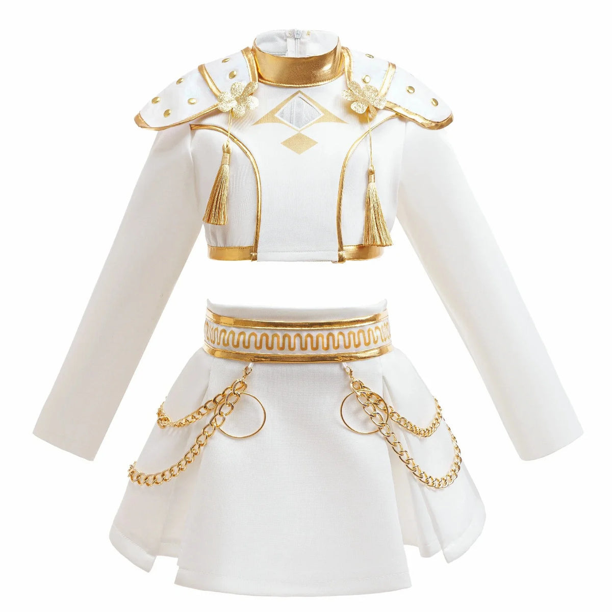Girls Hip Hop Dance Outfit Set – Crop Top, Jacket, Skirt & Shorts Kids Jazz Stage Costume
