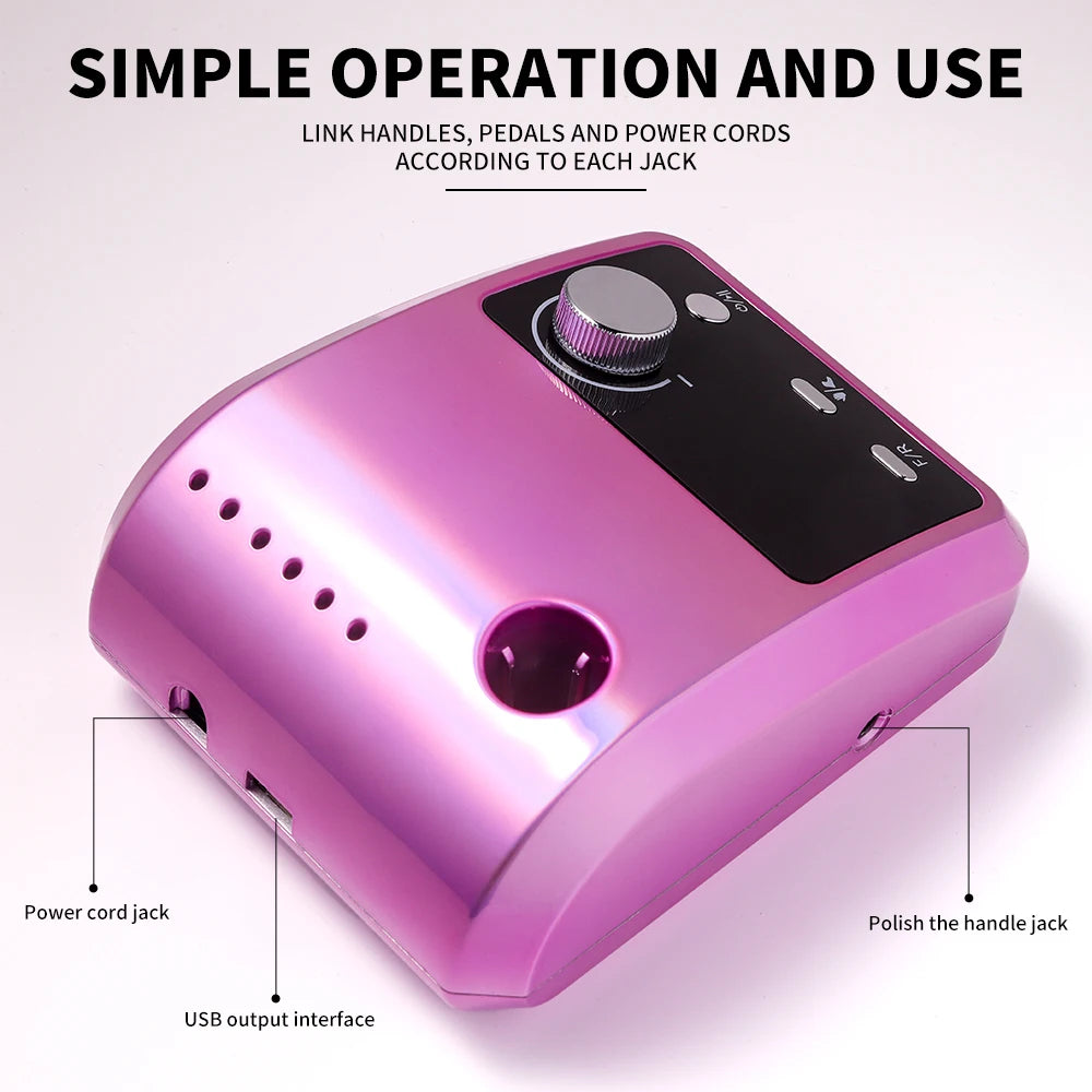 New 45000RPM Nail Drill Machine Cutters Professional Electric Nails Sander File for Gel Nails Polishing For Home Manicure Salon