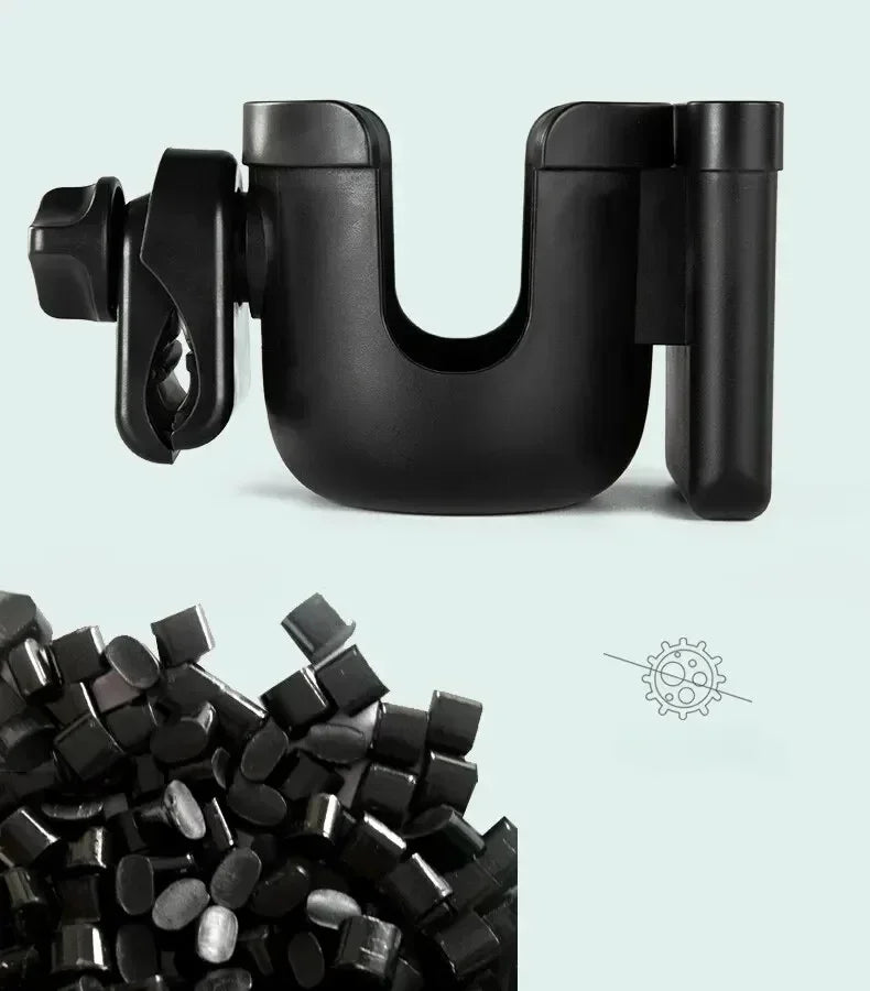 Pram Cup Holder – Anti-Slip Stroller Bottle & Phone Holder for Baby Prams