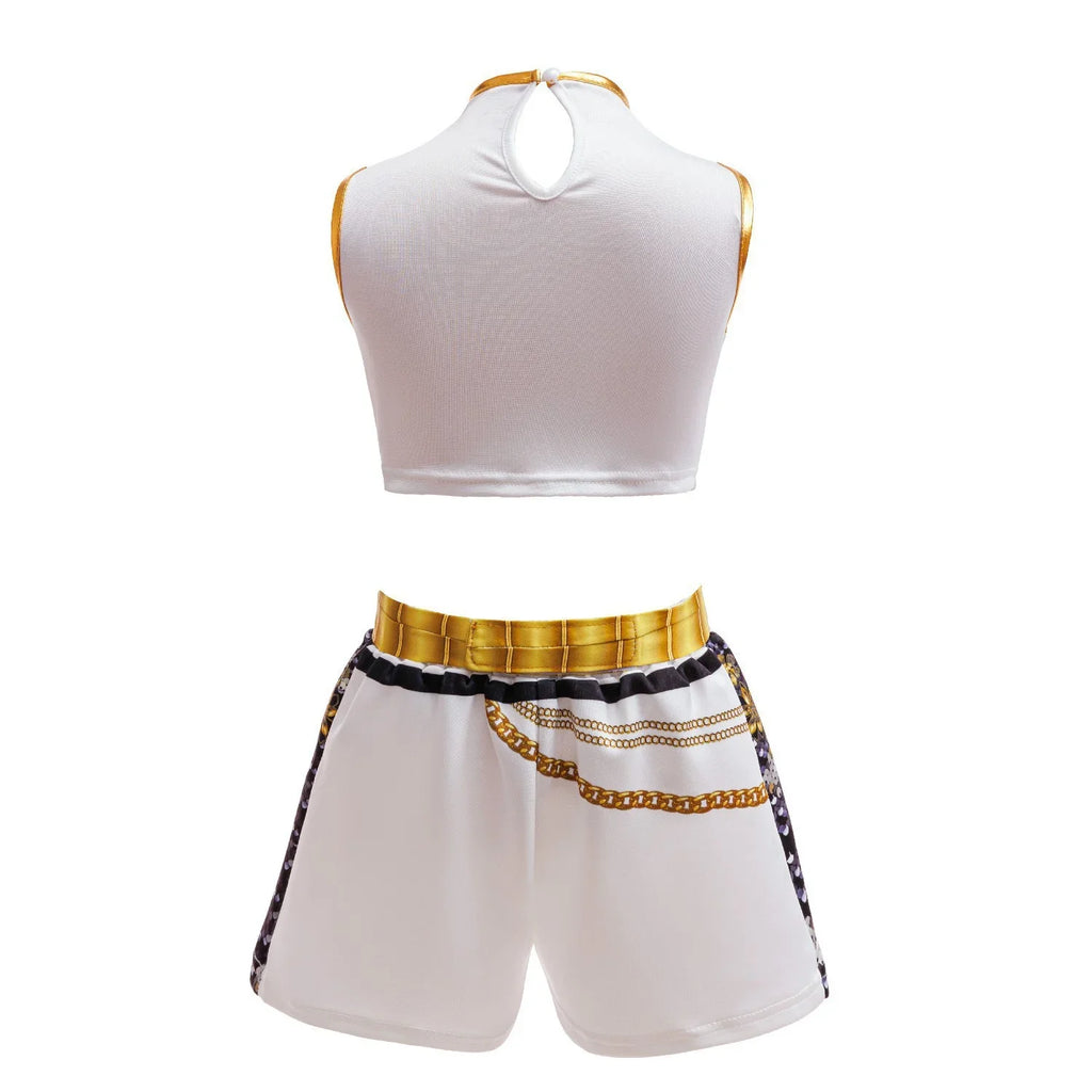 Girls Hip Hop Dance Outfit Set – Crop Top, Jacket, Skirt & Shorts Kids Jazz Stage Costume