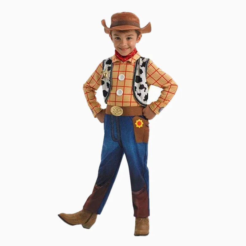 Children's Denim Anime Character Costume – Toddler Halloween Party Outfit for Boys & Girls