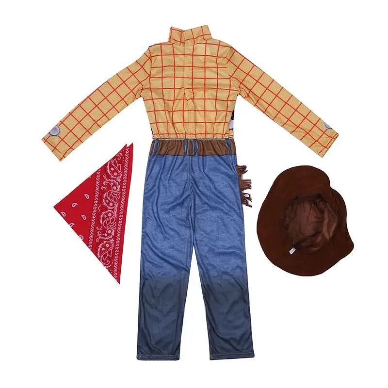 Children's Denim Anime Character Costume – Toddler Halloween Party Outfit for Boys & Girls