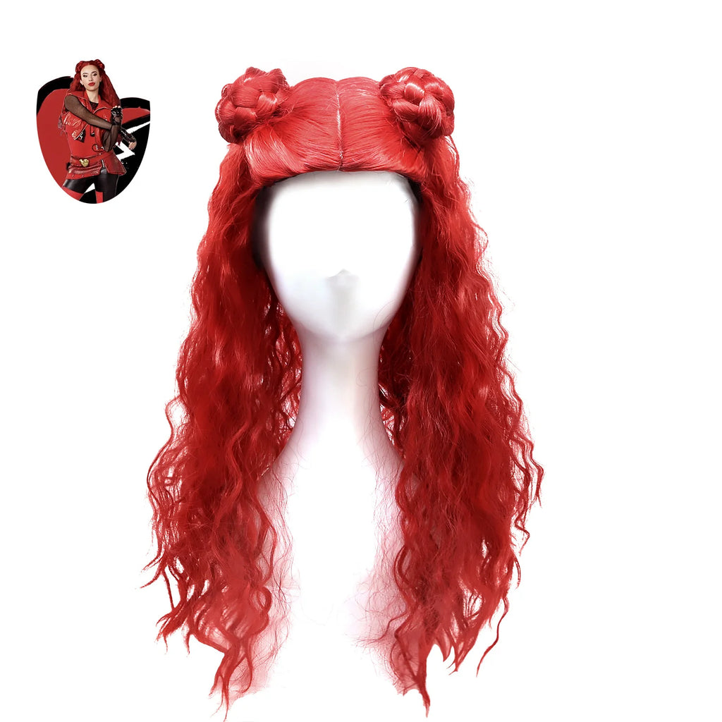 Kids Rock Star Costume 3-Piece Set, Red & Black Punk Rockstar Outfit for Halloween, Cosplay & Costume Parties