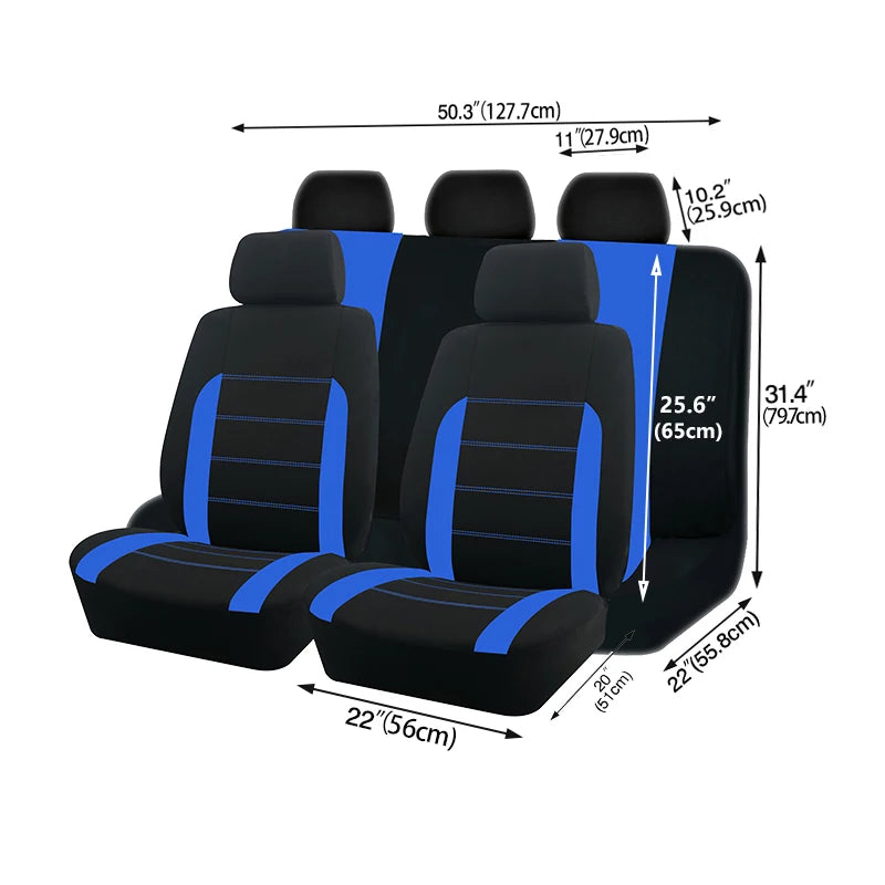 Universal Car Seat Covers – Full Set, Fits Most Cars, SUVs & Trucks