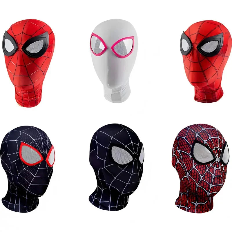 Superhero Web Mask, Breathable Cosplay Mask for Halloween, Costume Parties & Christmas Gifts