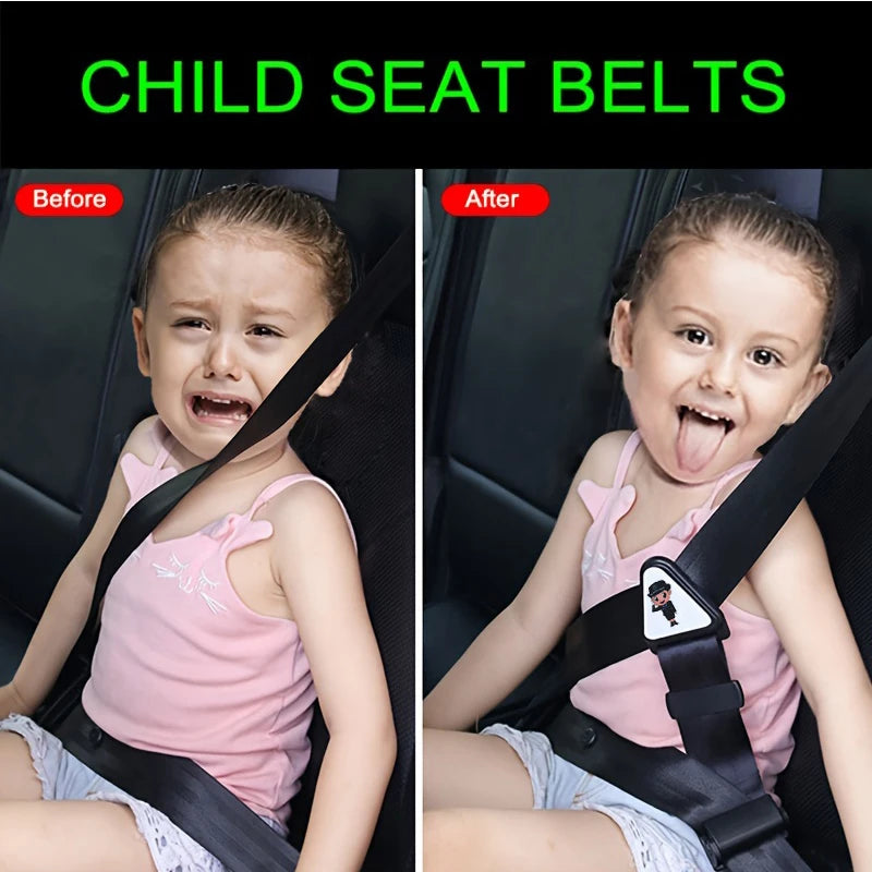 Car Child Safety Belt – Adjustable Anti-Strangling Seat Belt Positioner for Kids