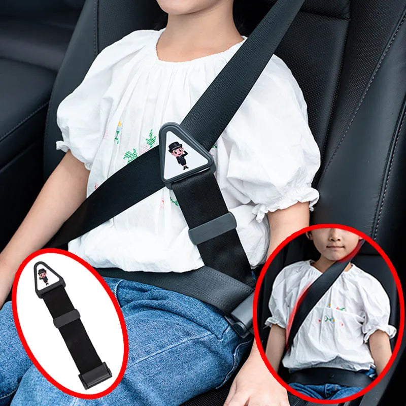 Car Child Safety Belt – Adjustable Anti-Strangling Seat Belt Positioner for Kids