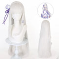 Emilia Inspired Cosplay Costume Set – Cloak, Wig & Maid Uniform Outfit for Women, Halloween & Anime Party