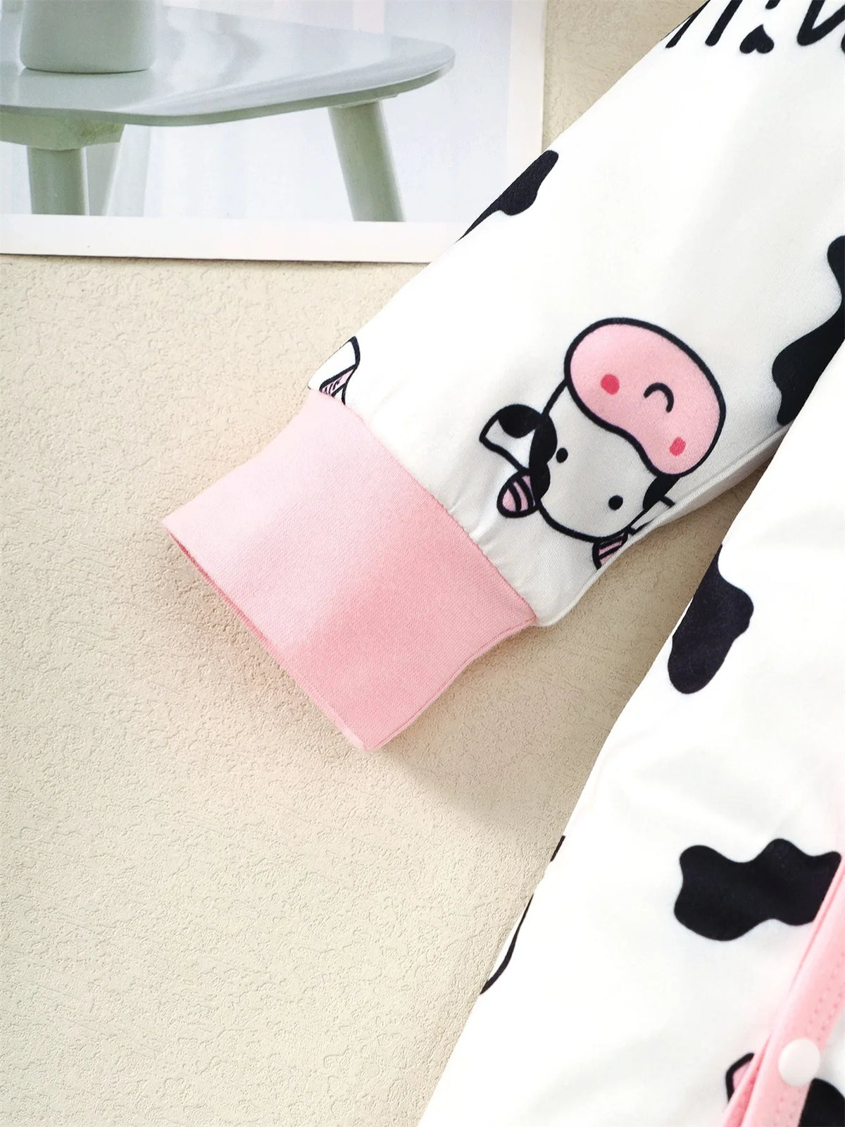 Cow Print Baby Jumpsuit 2Pcs Set with Headband - Halloween & Casual Romper