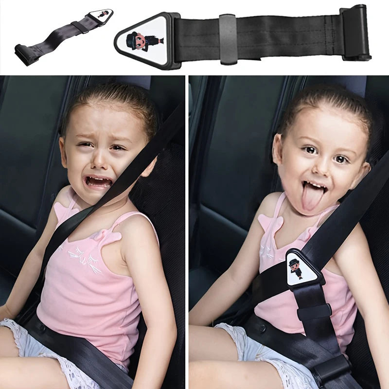 Car Child Safety Belt – Adjustable Anti-Strangling Seat Belt Positioner for Kids