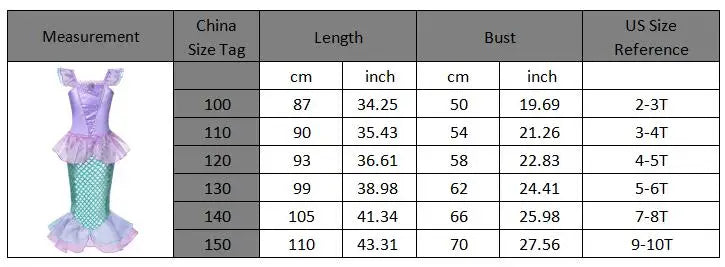 Ice Princess Girls Dress – Kids Cosplay Costume for Halloween & Birthday Party